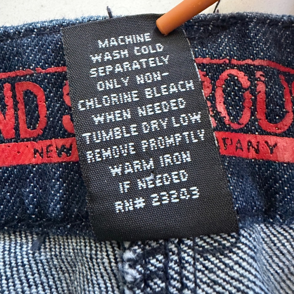 New York & Company 42nd St Trouser Wide Leg Jeans Dark Wash Blue Denim Womens 8 - Picture 4 of 8